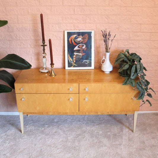 Vintage dressoir, licht hout