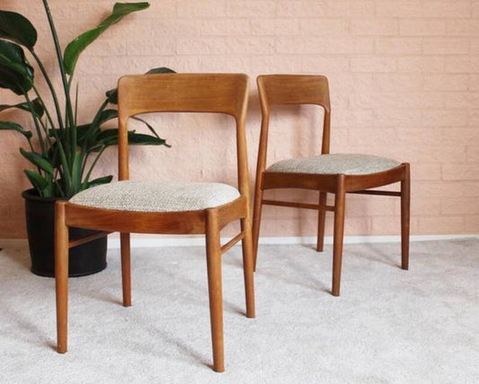 4x vintage stoel, Deens design Henning Kjærnulf