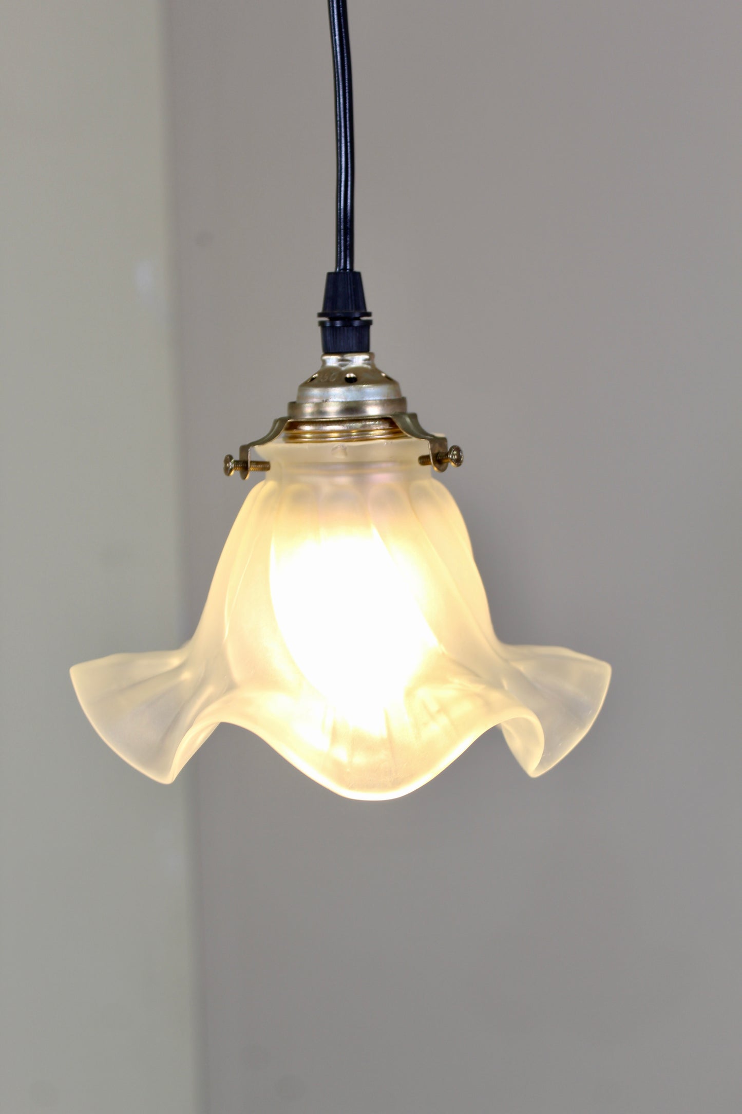 Vintage-Pendelleuchte aus Glas