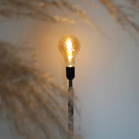 Vintage messing vloerlamp