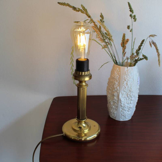 Vintage tafellamp messing
