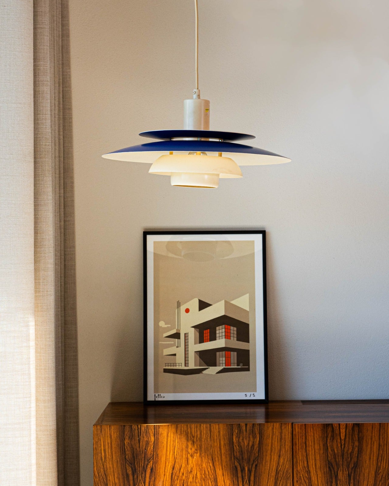 Vintage Deense hanglamp  Lyskaer