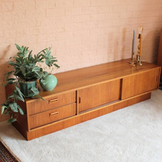 Vintage tv-meubel/lowboard teak jaren '60