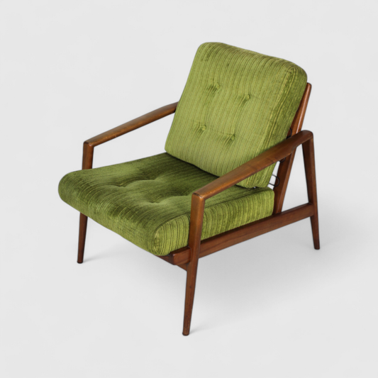 Vintage Sessel, Stuhl - 60er, grün | 01397