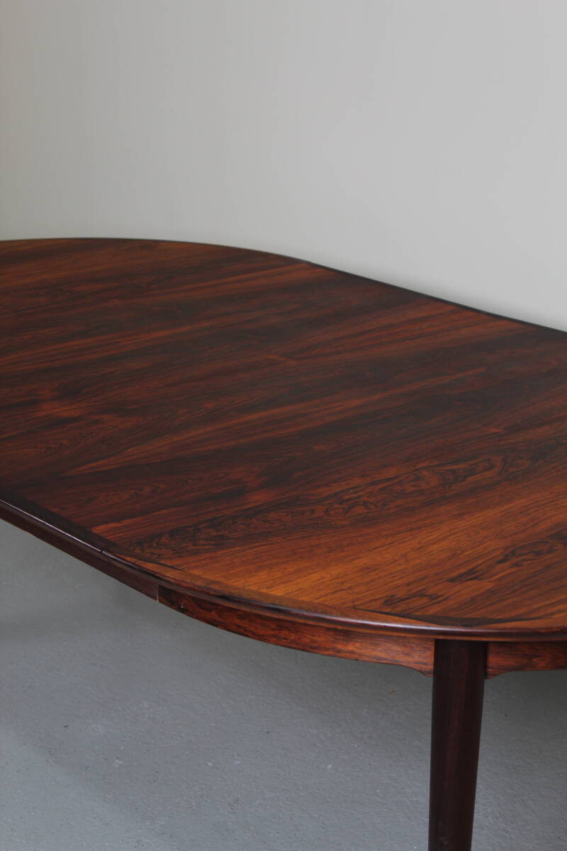Vintage design uitgeschuifbare ronde eettafel - Arne Vodder voor Sibast | 01277
