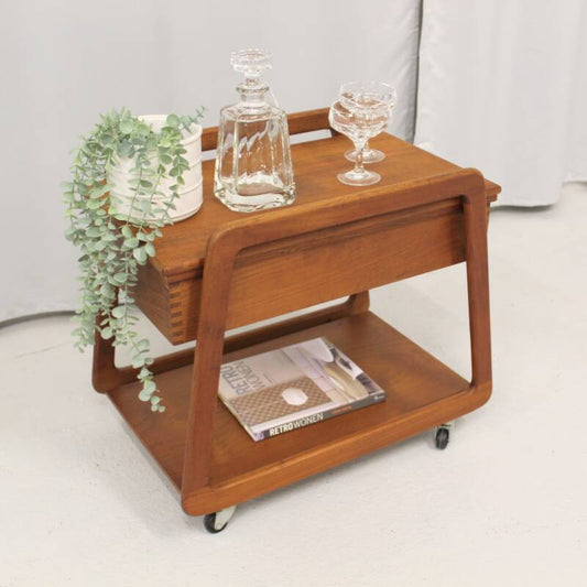 Vintage design serving trolley