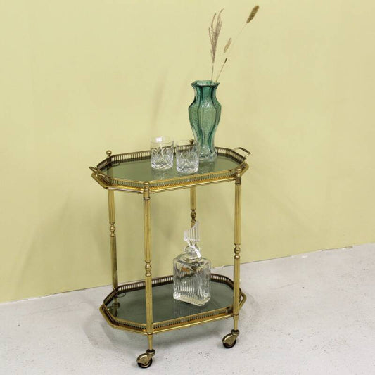 Vintage Franse Barcart, serveerwagen