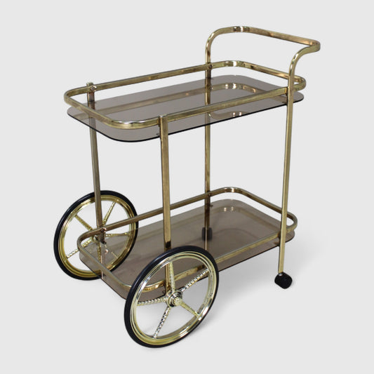 Vintage barcart, serveerwagen, drankkar