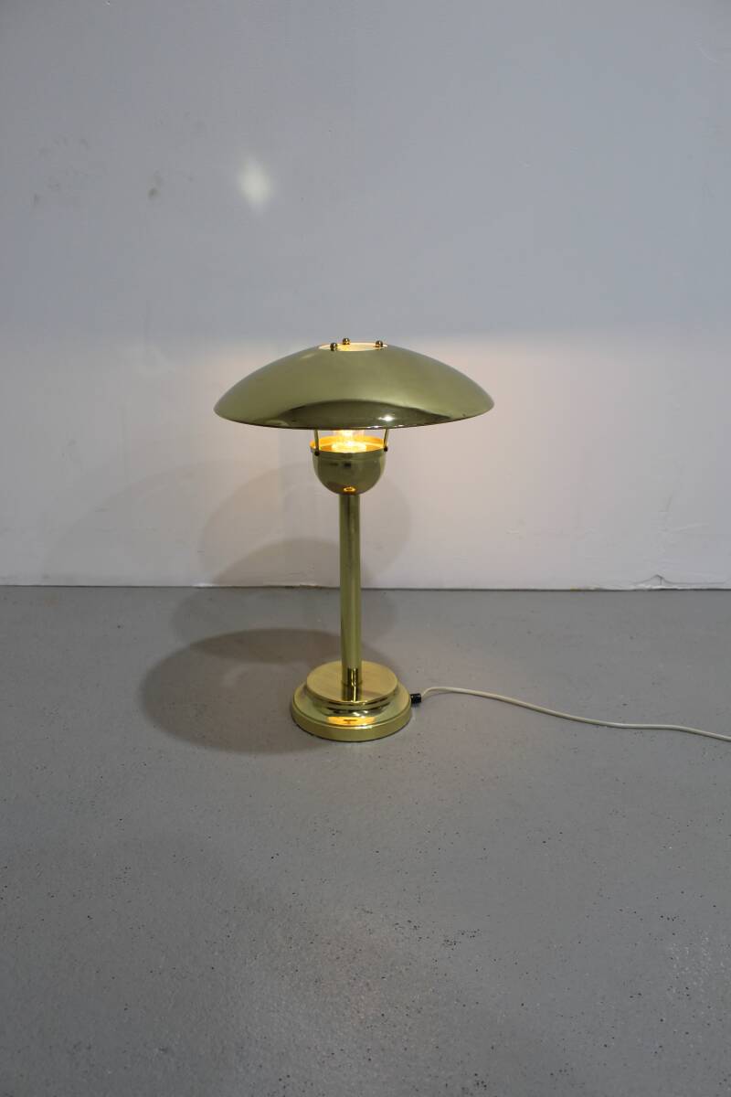 Vintage Tischlampe, Pilzlampe - Messing, 70er | 01270