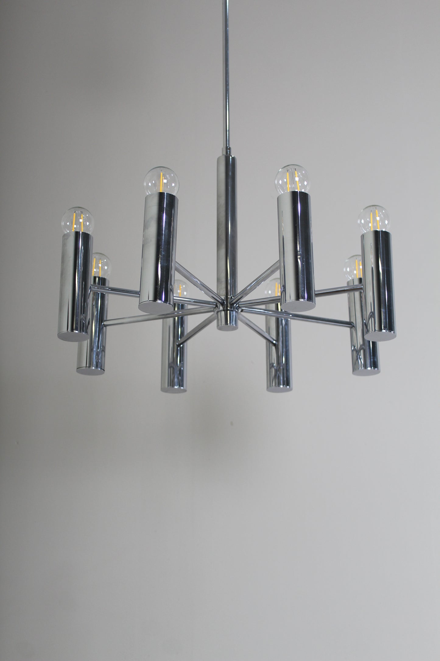 Vintage design chroom hanglamp Hustadt Leuchten