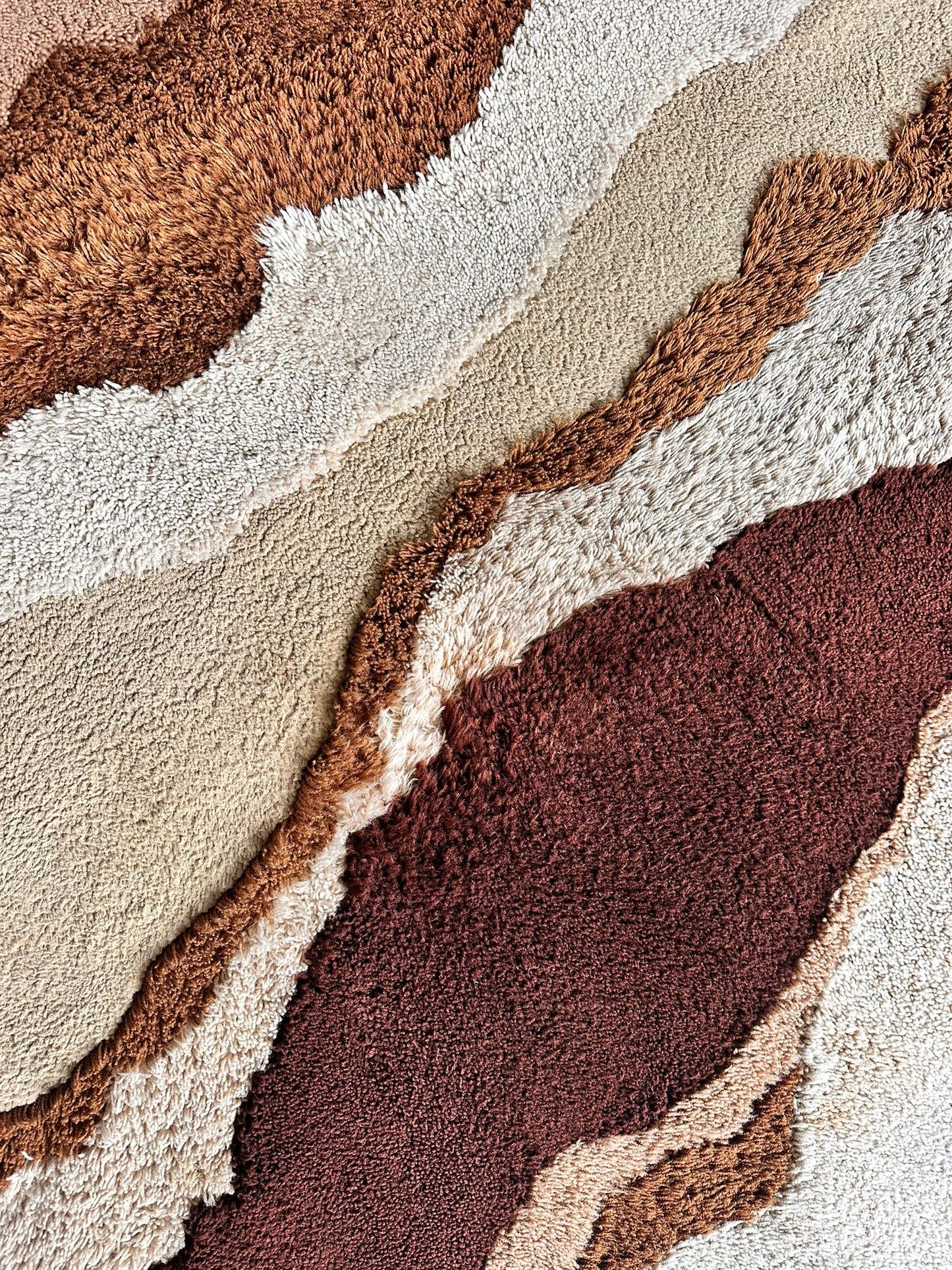 Vintage jaren '70 vloerkleed 4 x 3 meter