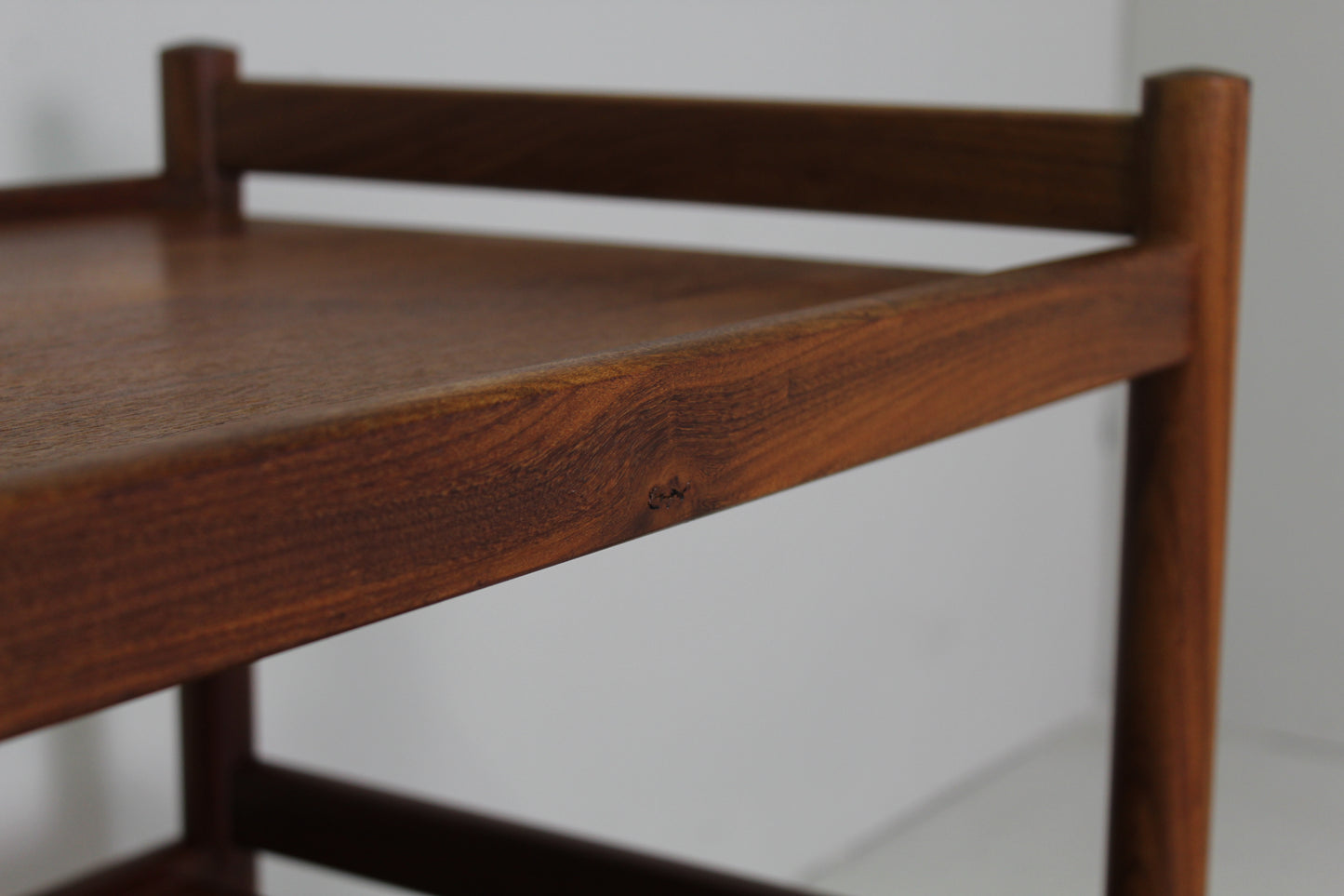 vintage serveerwagen - hout, jaren '60