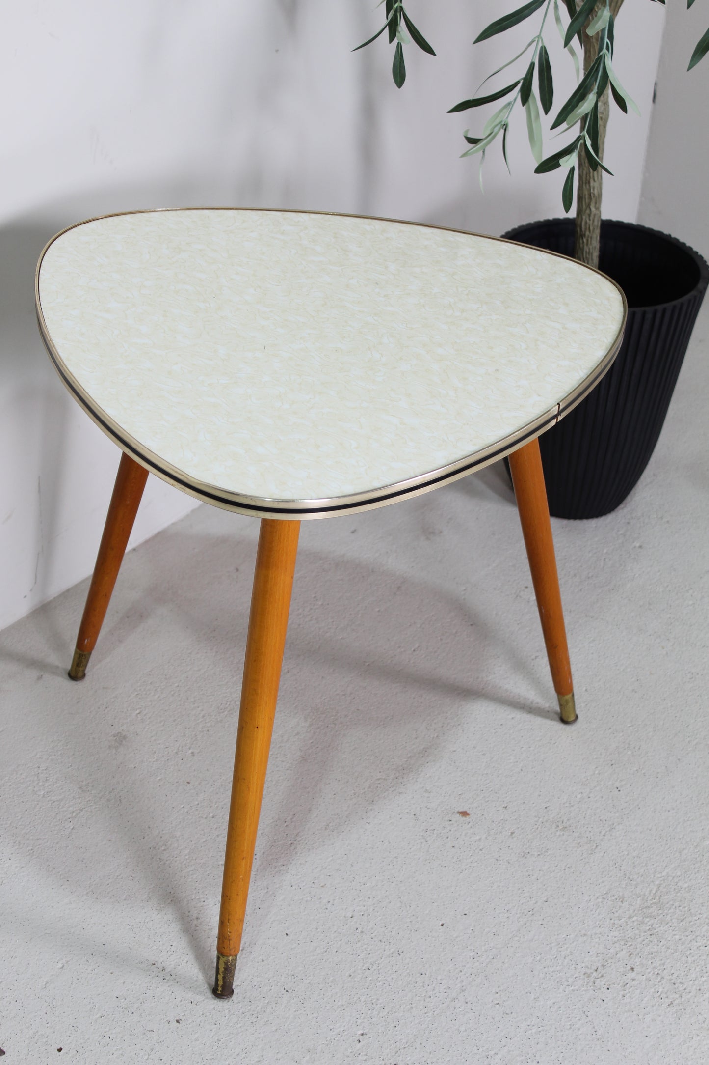 Vintage bijzettafel, niertafel