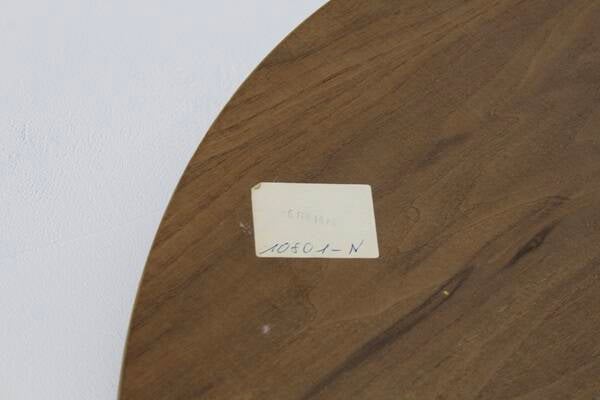 Vintage ronde spiegel – teak hout, jaren ’60 | 01134