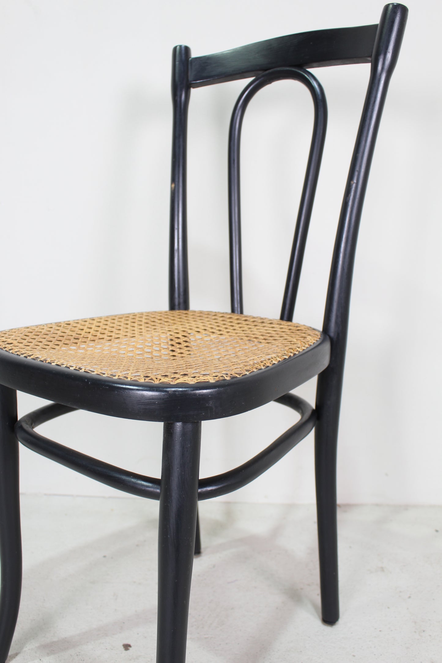 4x antieke Thonet bistrostoel No.56 jaren '20/'30 zwart