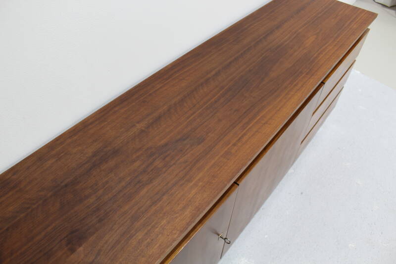 Vintage Sideboard, Anrichte - Holz, Chrom, 70er | 00984