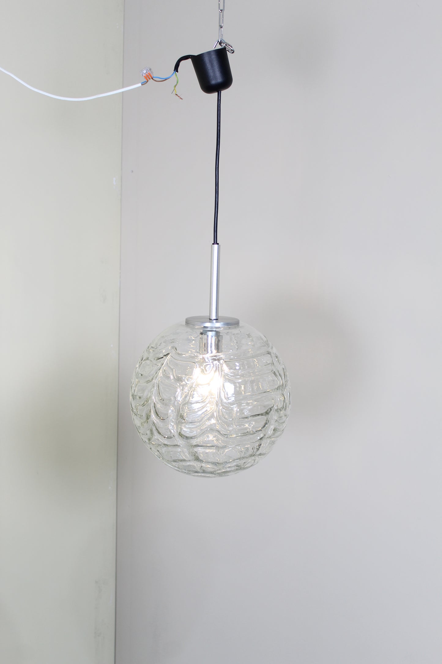 Vintage Kugellampe, Globe - Doria, transparent