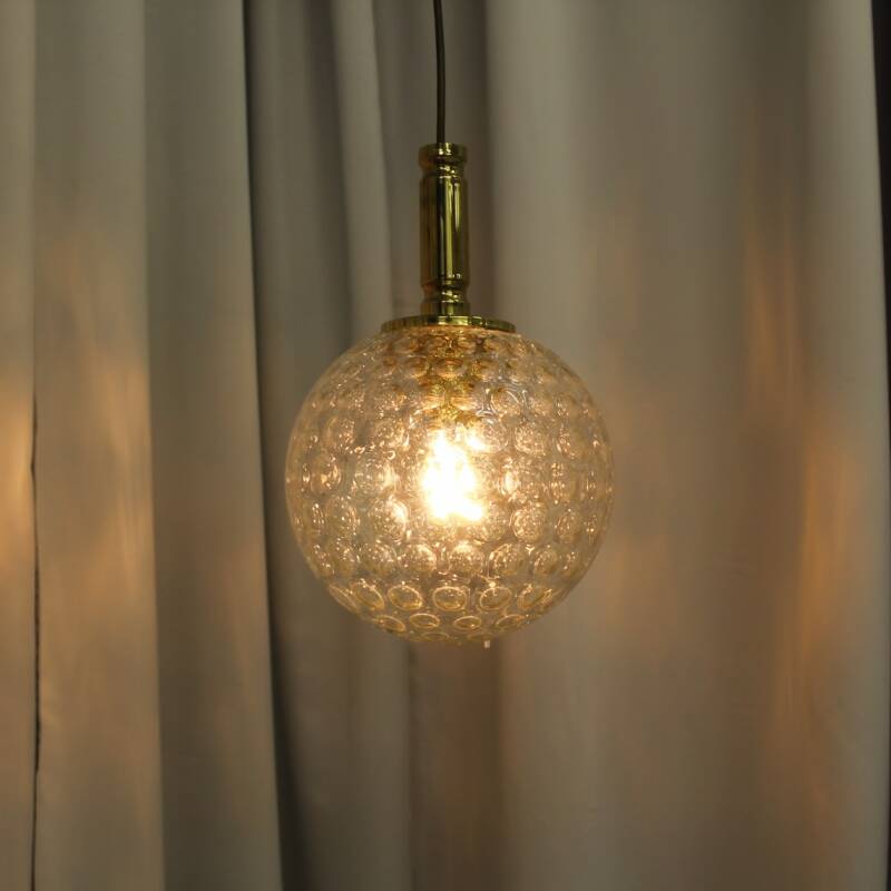 Vintage Kugellampe transparent