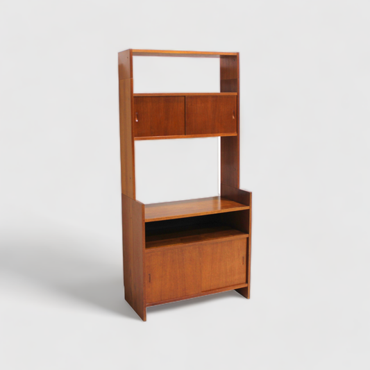 Vintage highboard Poul Cadovius for KLM - 1960s, teak | 00898