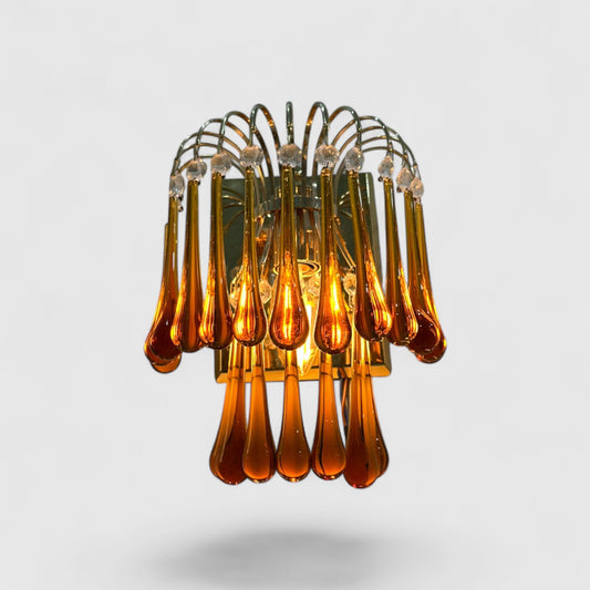 Vintage teardrop wandlamp - Murano