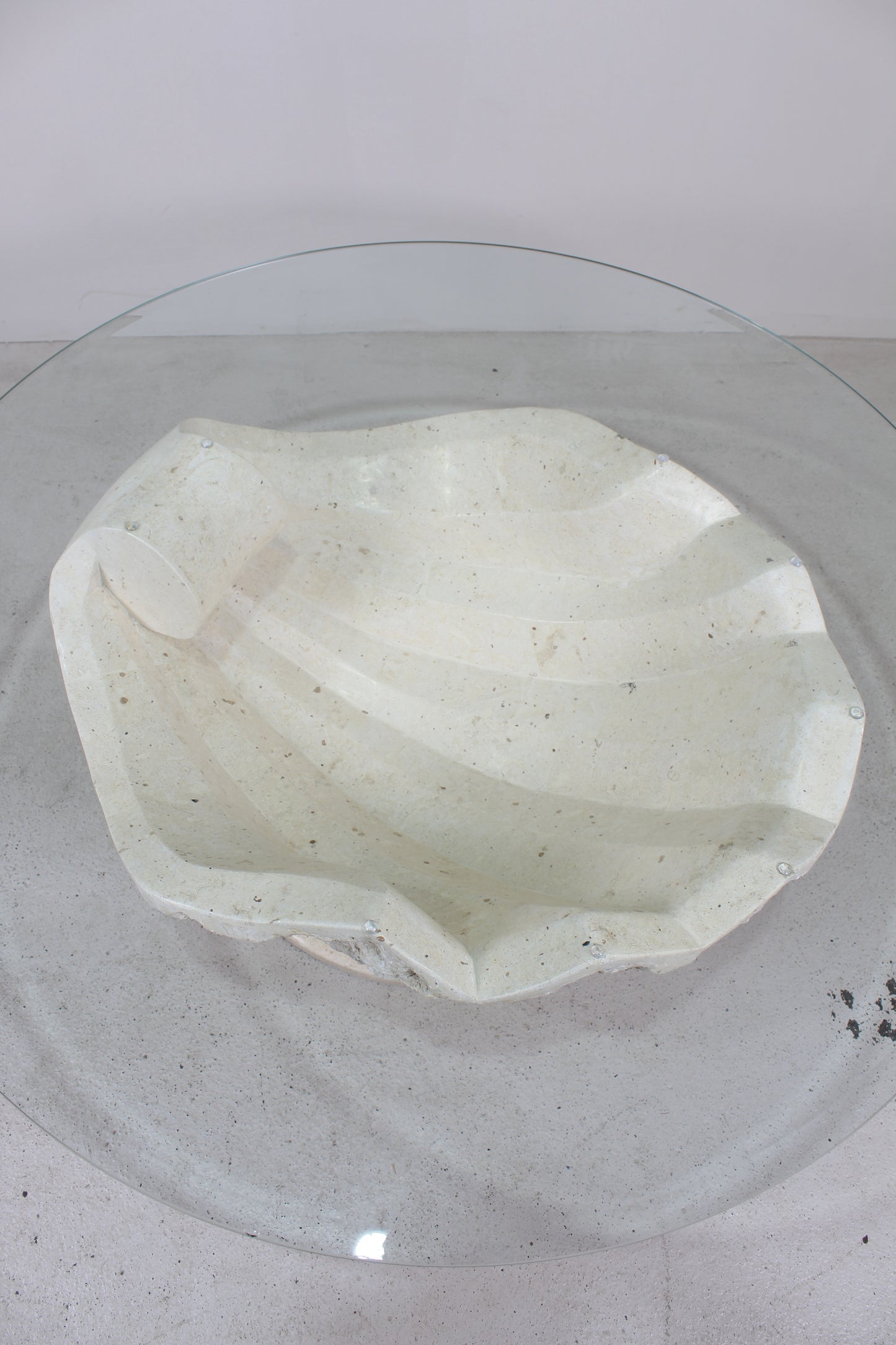 Vintage schelpsalontafel Magnussen Ponte