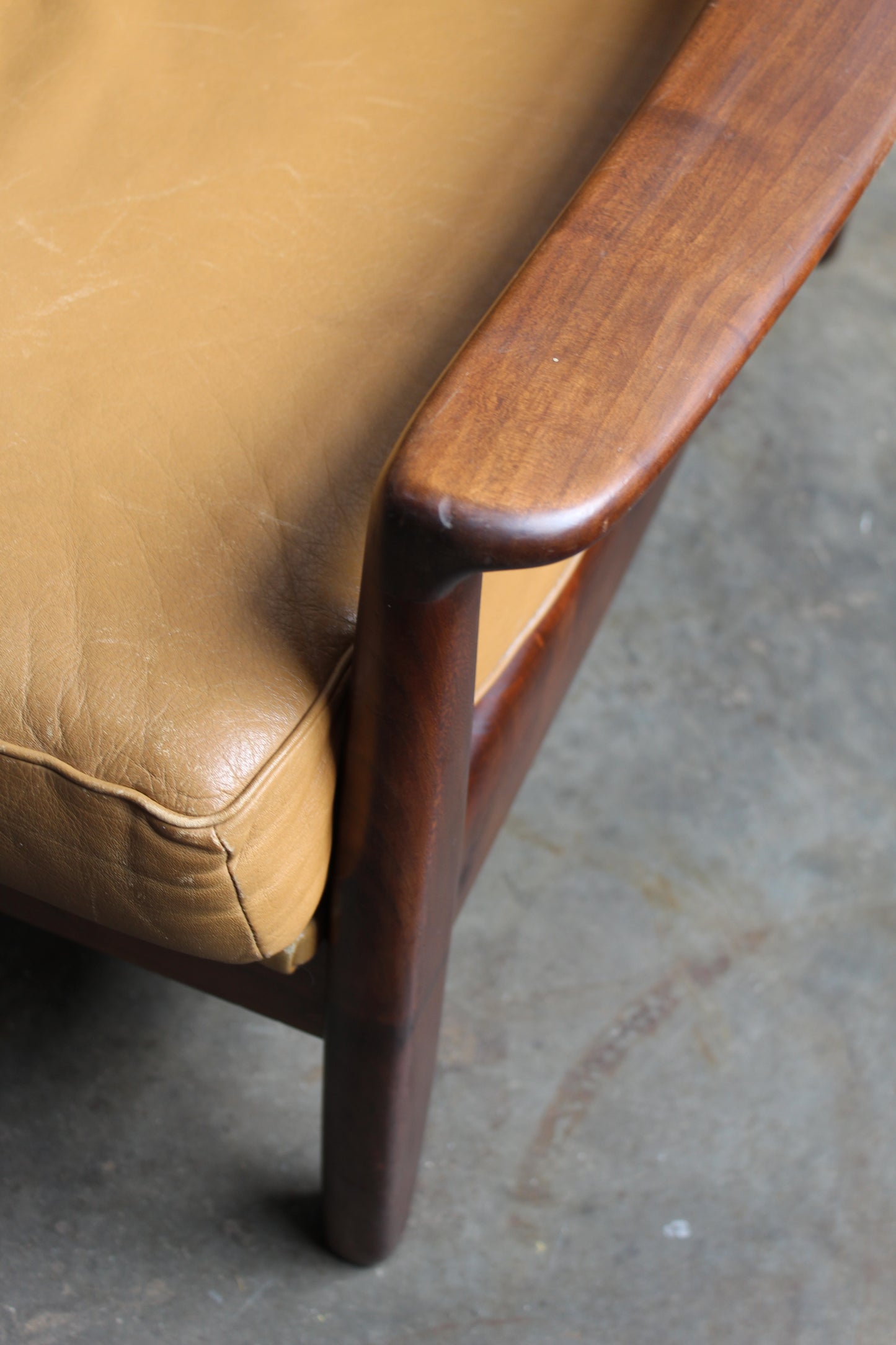 Mid century 3-zits-bank slaapbank