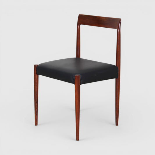 Vintage design eetkamerstoel Lubke (4 op voorraad0)