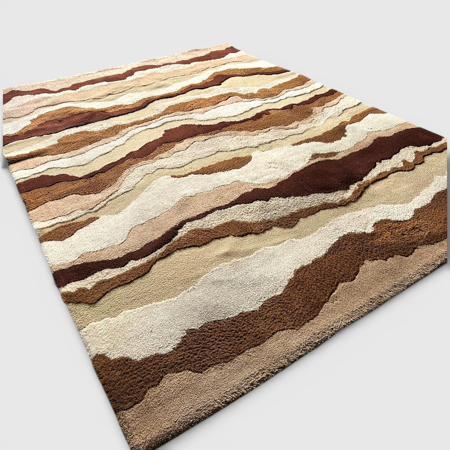 Vintage jaren '70 vloerkleed 4 x 3 meter