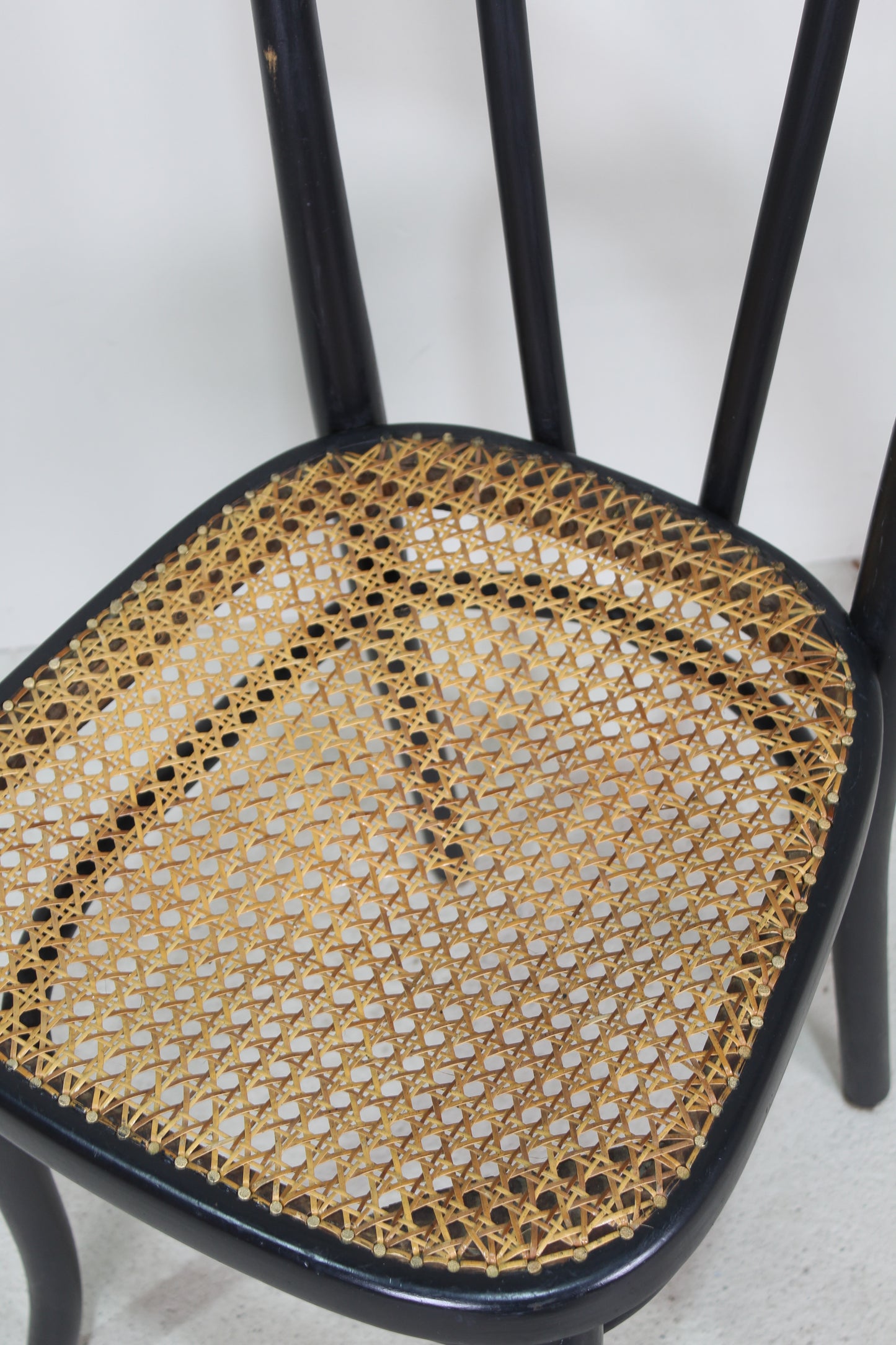 4x antieke Thonet bistrostoel No.56 jaren '20/'30 zwart