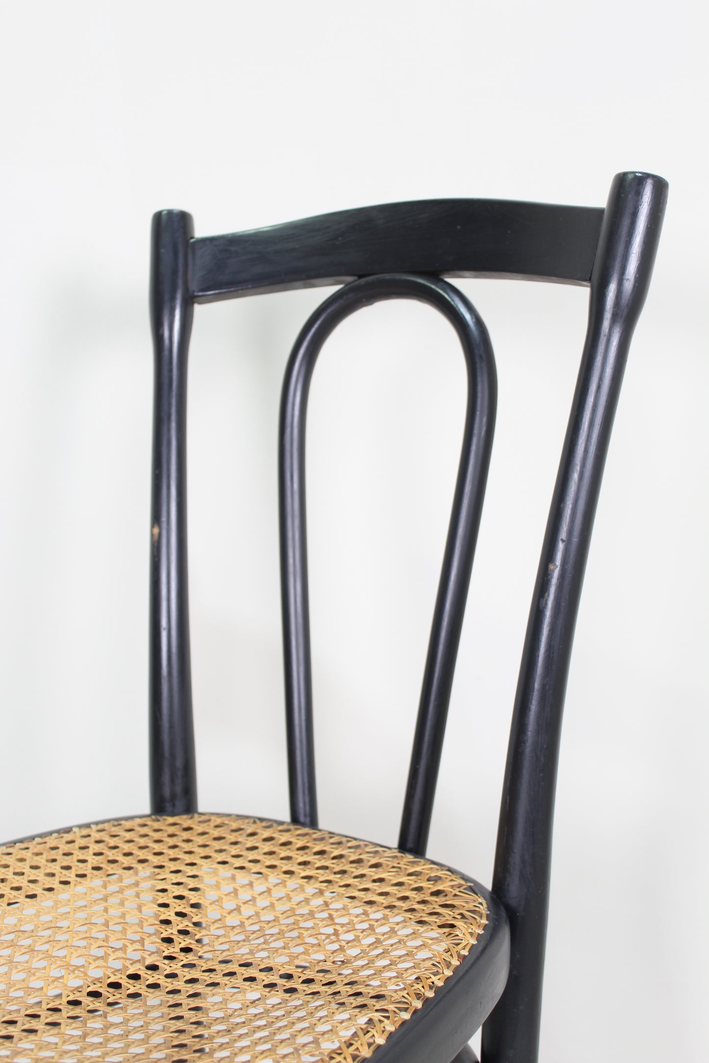 4x antieke Thonet bistrostoel No.56 jaren '20/'30 zwart
