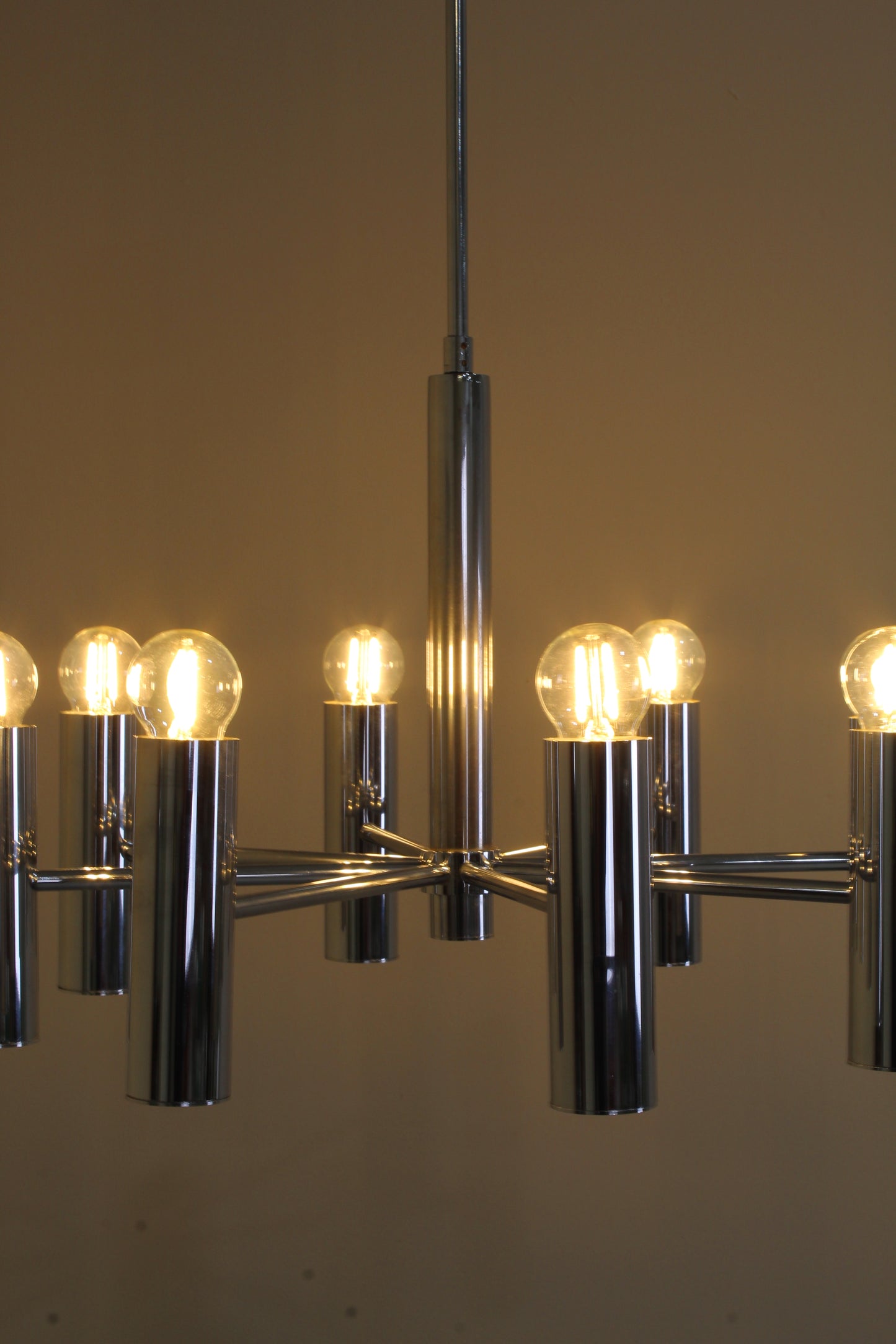 Vintage design chroom hanglamp Hustadt Leuchten