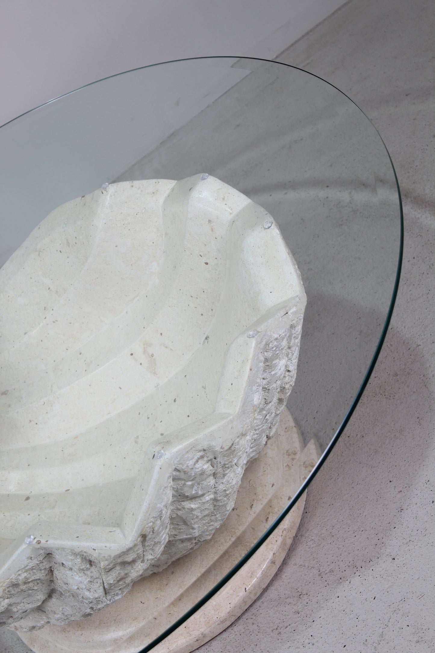 Vintage schelpsalontafel Magnussen Ponte