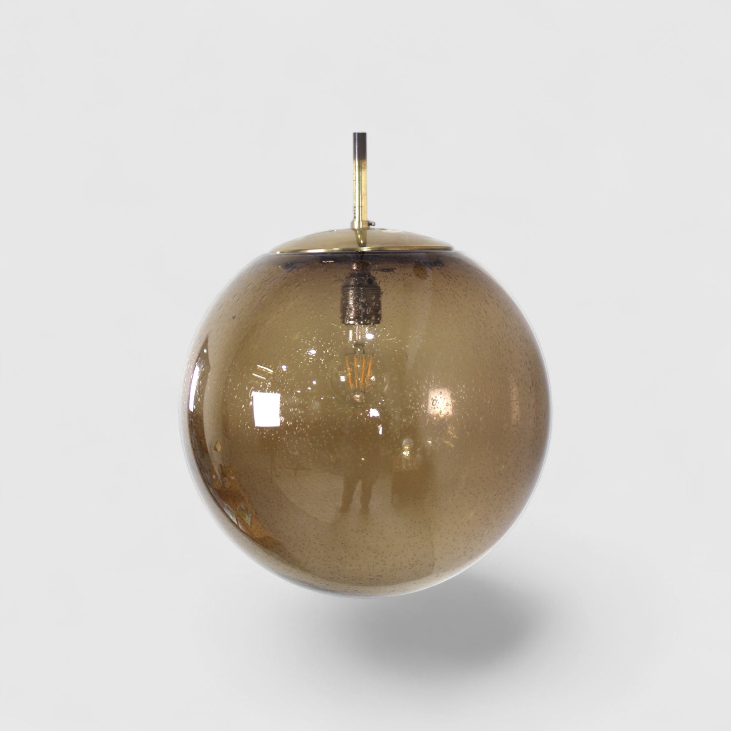 Vintage design rookglas bollamp L