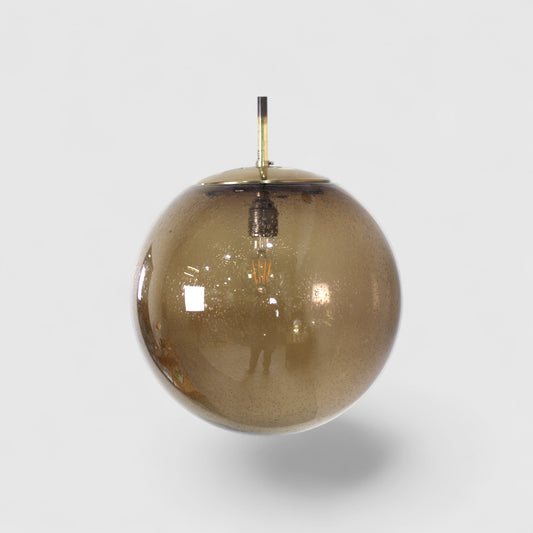 Vintage design rookglas bollamp L