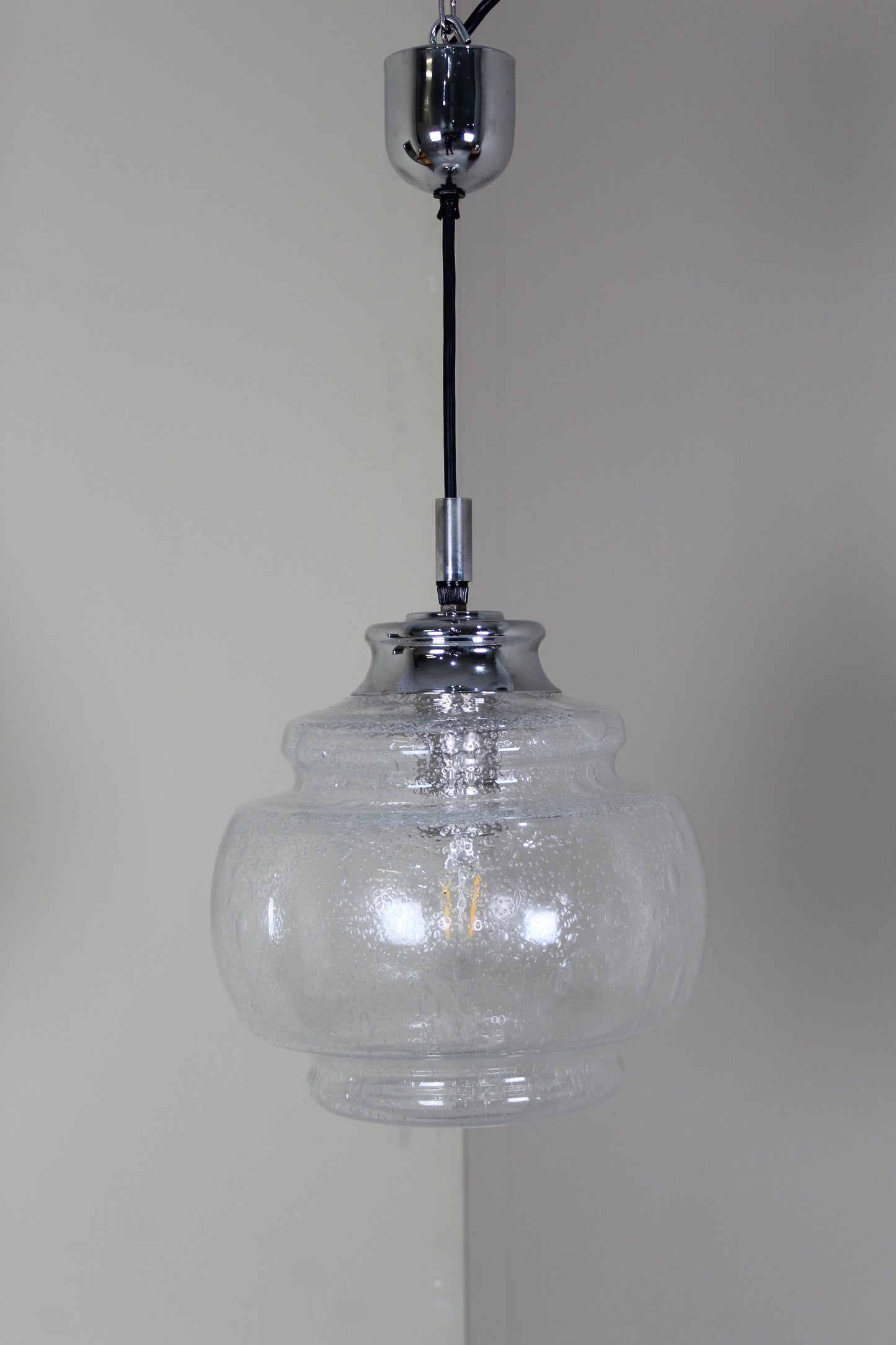 Vintage glazen hanglamp