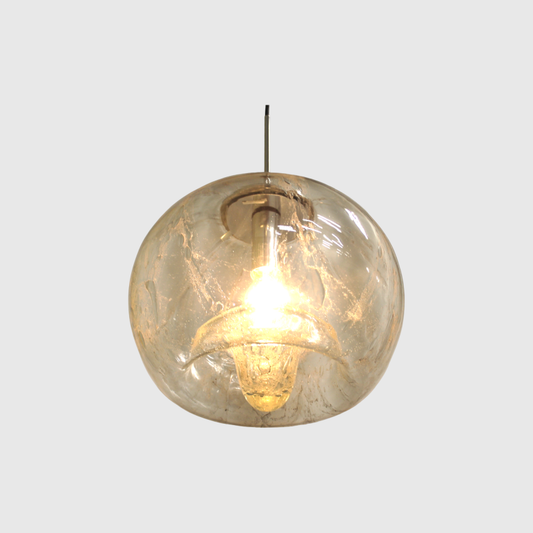 Vintage hanglamp DORIA XL - handgeblazen, mid century