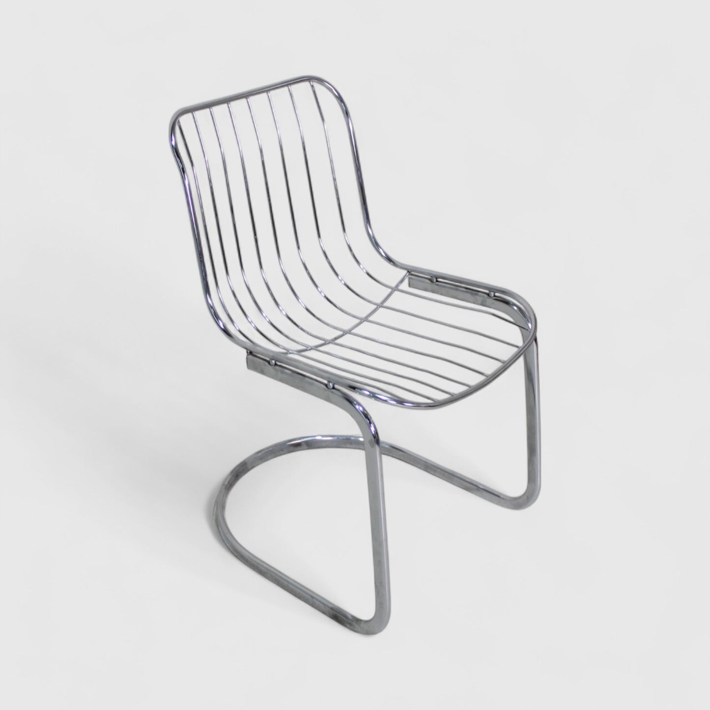 Vintage draadstoelen, buisframe stoelen - jaren '70