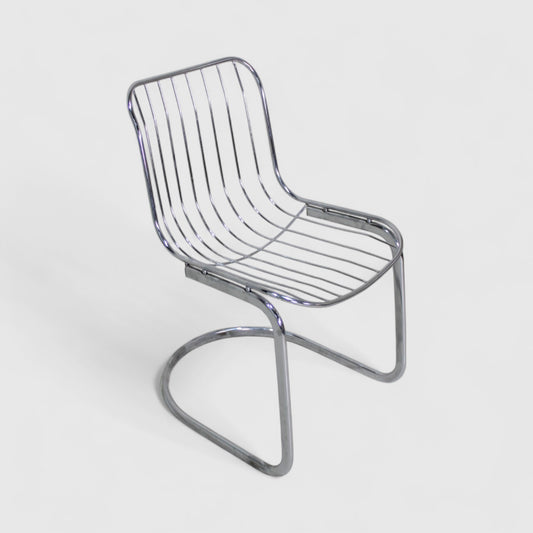 Vintage draadstoelen, buisframe stoelen - jaren '70