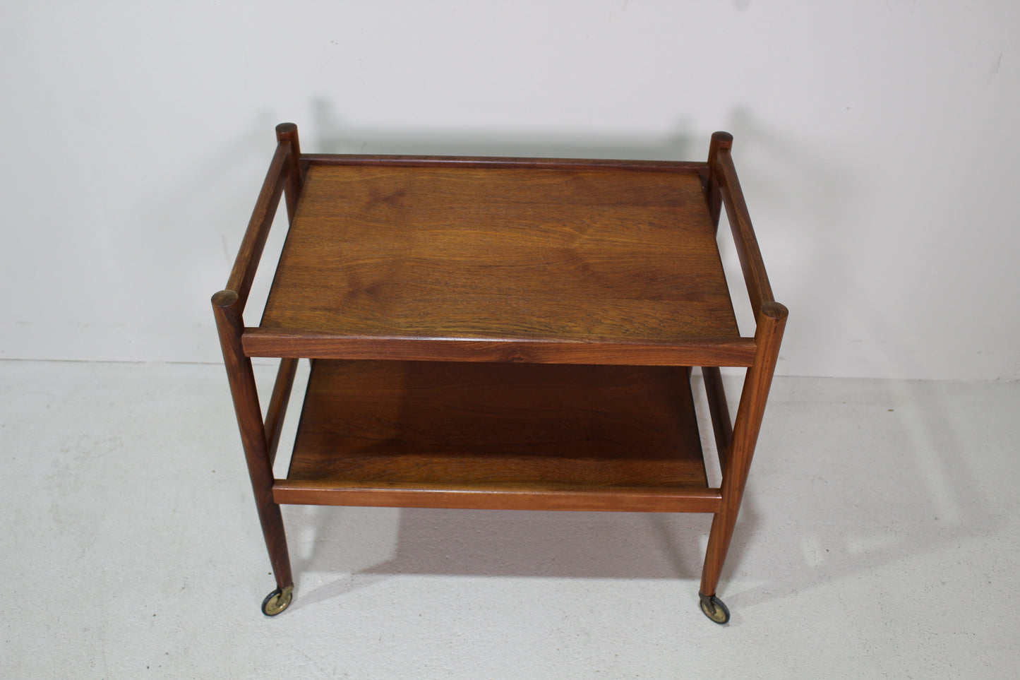 vintage serveerwagen - hout, jaren '60