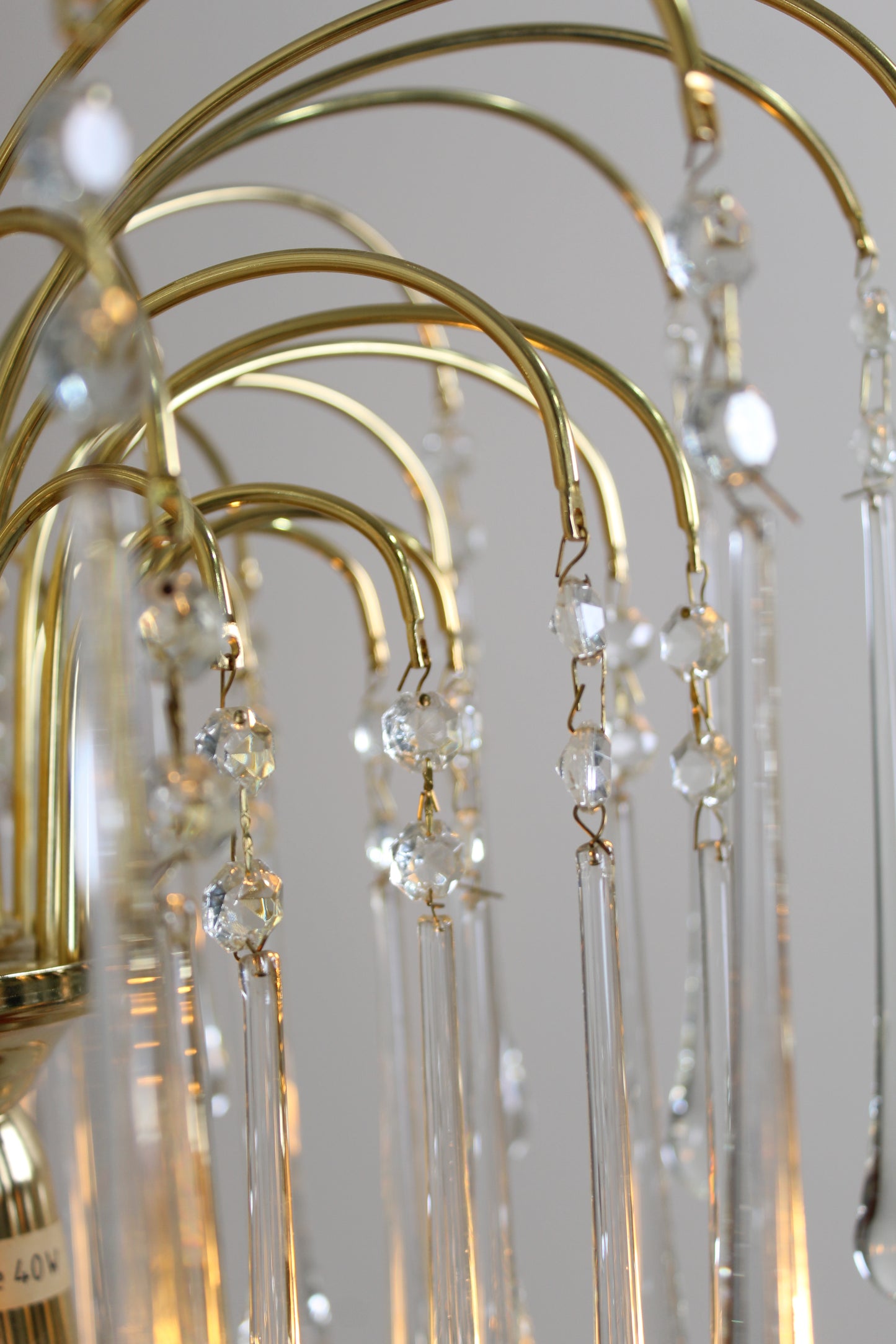 Vintage teardrop lamp transparant