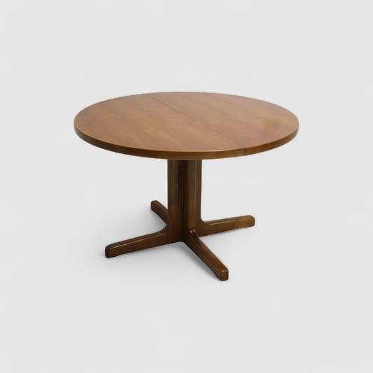 Vintage extendable round dining table - 70s | 00935