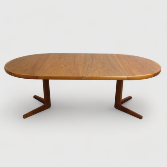 Vintage extendable round dining table - Danish design Korup Stoefabrik 1960s | 01073