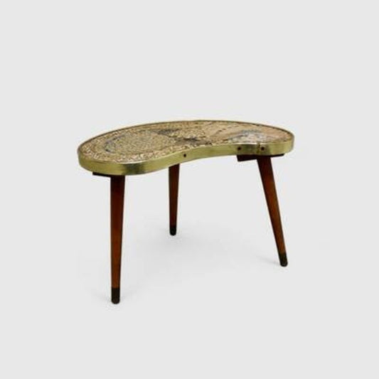 Vintage plantentafeltje, bijzettafel mozaïek - a-symmetrisch jaren '60 | 01135