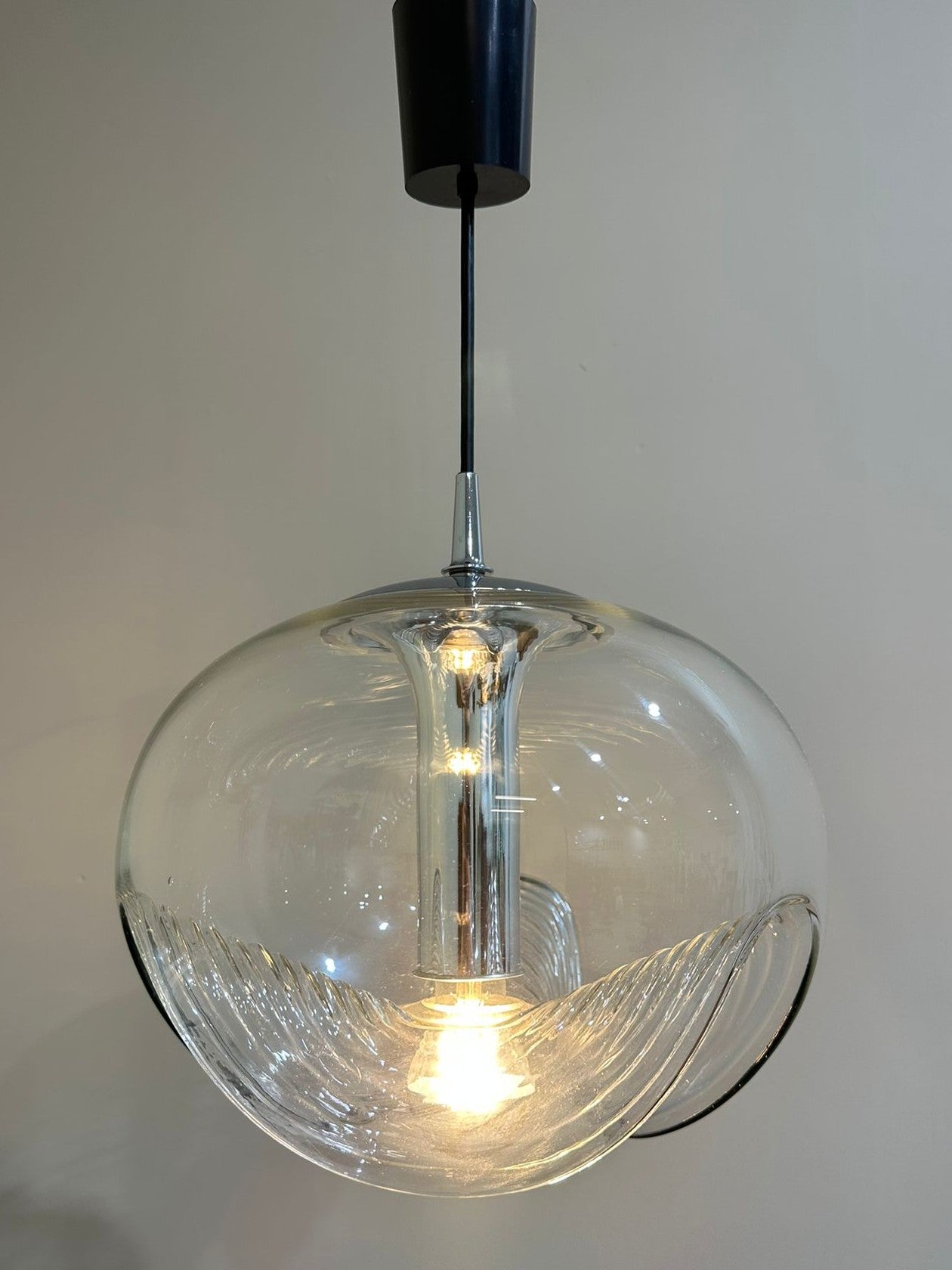 Vintage design jaren '70 hanglamp 'Wave'