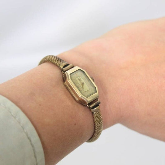 Vintage horloge, Wagner goud (doublé)