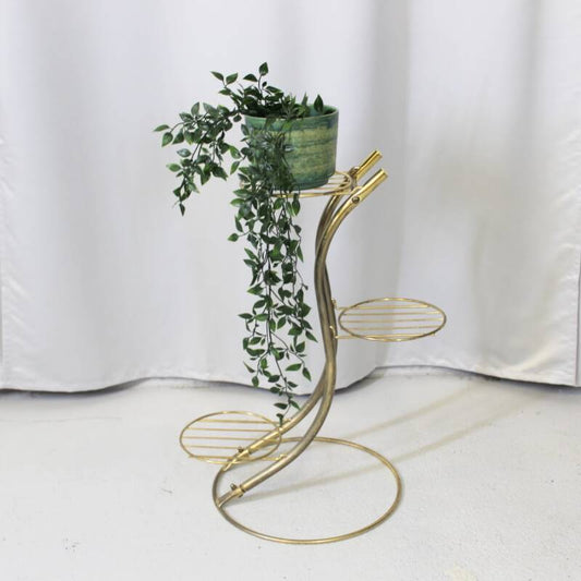Vintage brass plant stand