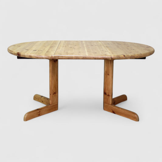 Vintage Deense design eettafel - Rainer Daumiller, grenen jaren '70