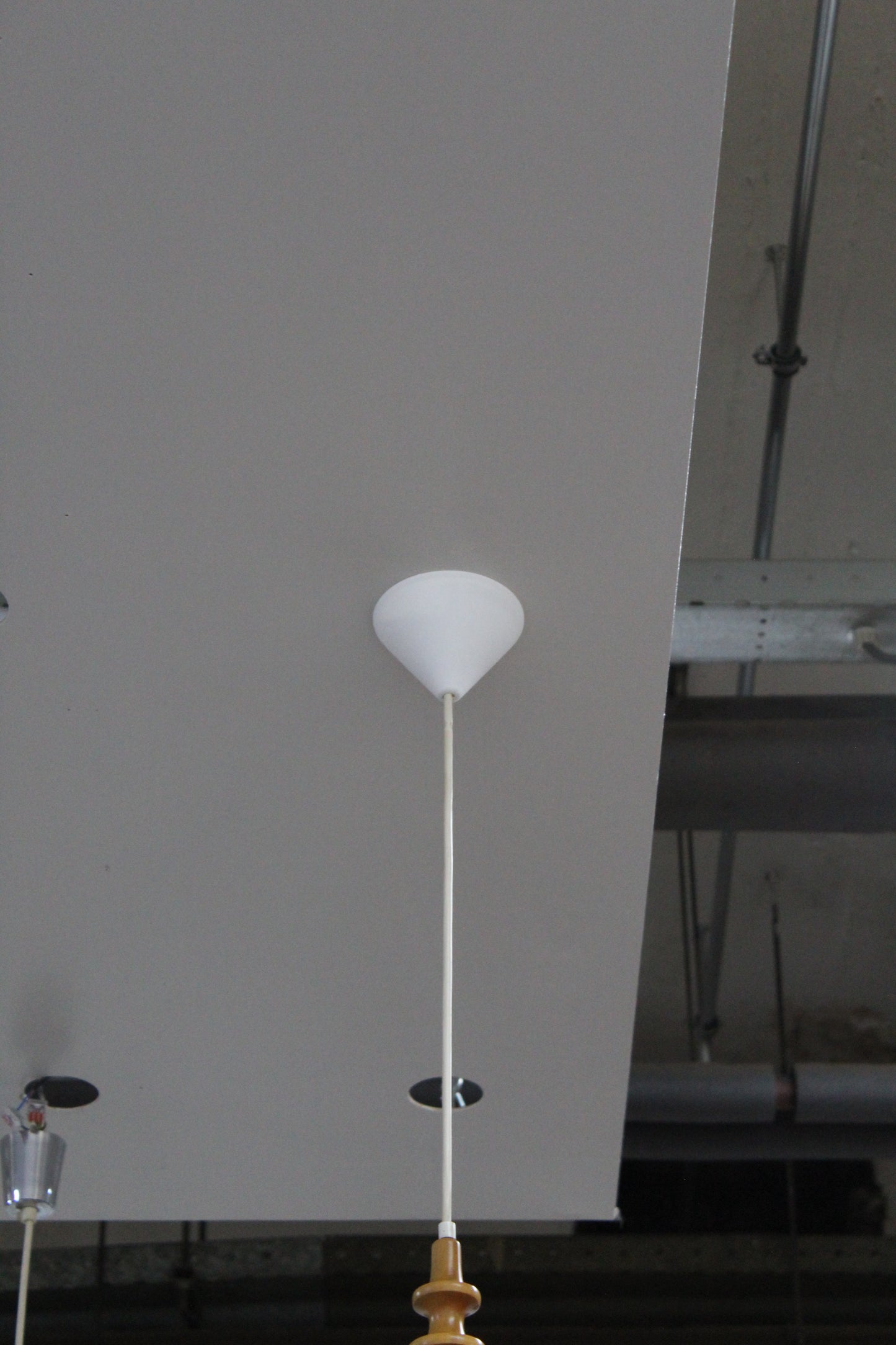 Mid century houten hanglamp