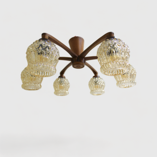 Vintage Deckenlampe - 6-armig, 70er | 01029