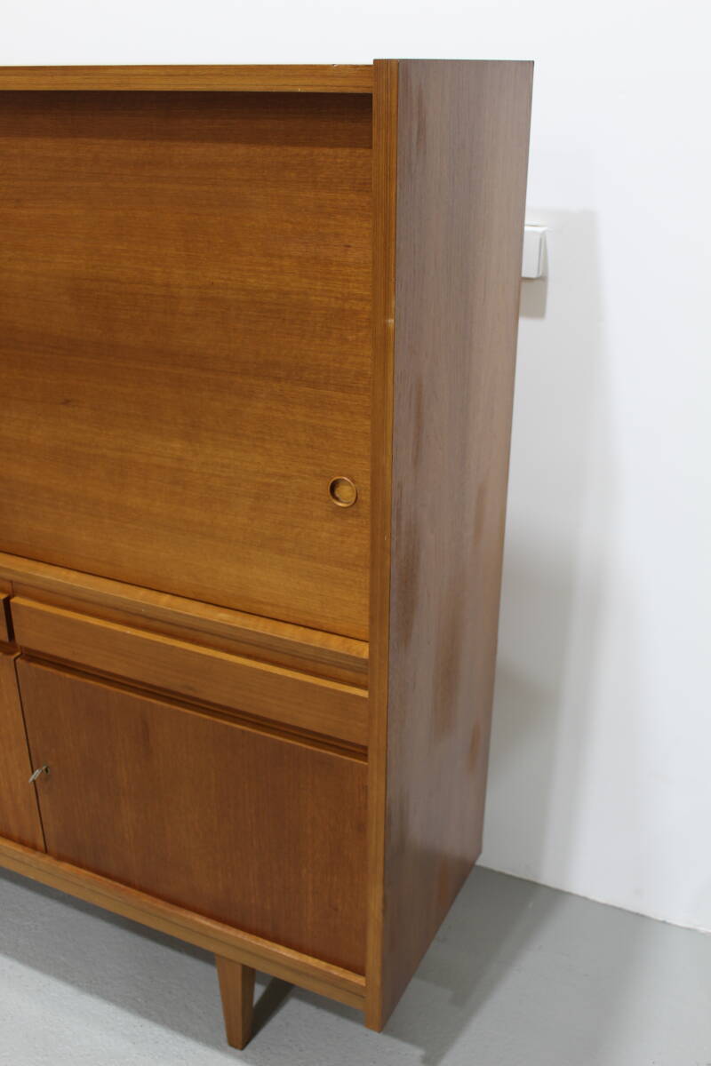 Vintage Highboard, Sideboard - 60er Jahre, Teakholz | 01263